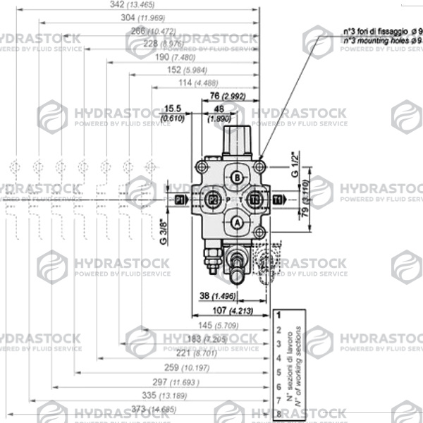 DISTRIBUTORI MONOBLOCCO GALTECH Q25(3/8)