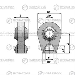 SNODO SFERICO FILETTATO D. 40  M. 38x2