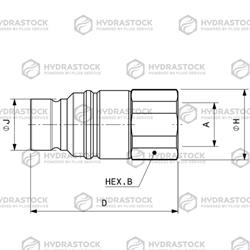 STUCCHI M FL9 1/2 BSP (INOX)