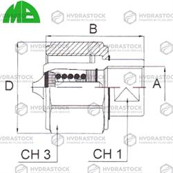 SME 10-12 MB MASCHIO 3/4 BSP S GIR. ESAG.