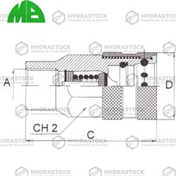 MB FEMMINA 1/4 BSP FS 14 TV