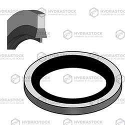 Rondella Bonded 1/4 (13,74x20,57x2,0) NBR Autoc.